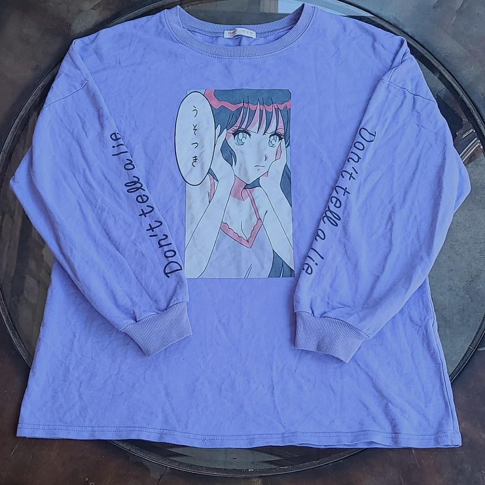 "Don't tell a lie." Anime Oversiszed Teeshirt